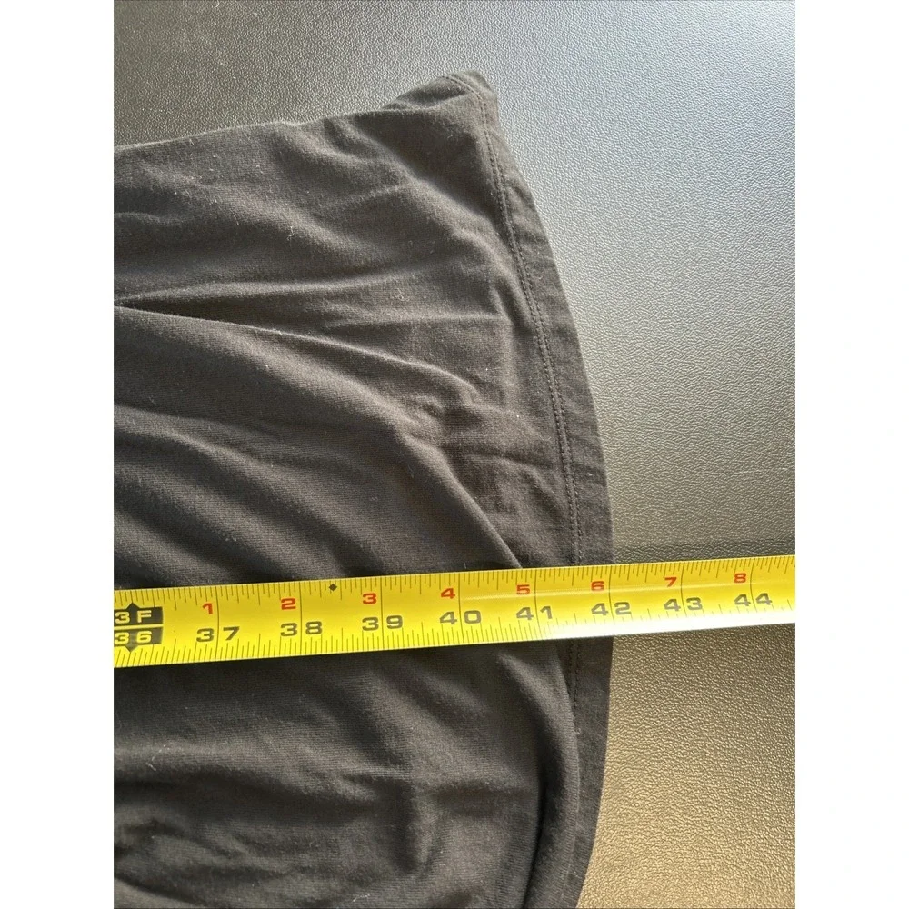 Old Navy Women's XL Midi Dress Black Smocked Off The Shoulder Knit Stretch Comfy - Picture 10 of 12